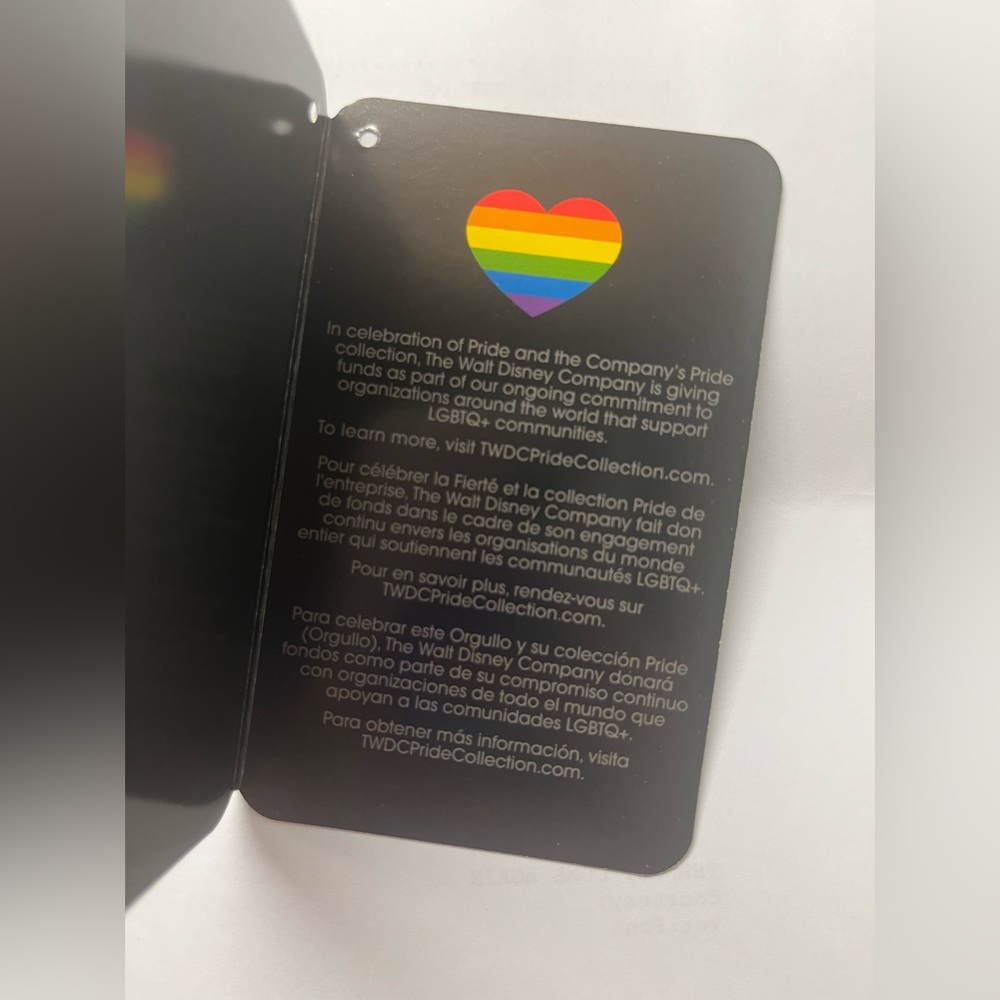 HP Disney Pride collection white hoodie women’s sz Medium rainbow with logo NWOT - Picture 9 of 9